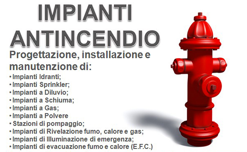 realizzazione impianti antincendio industriali